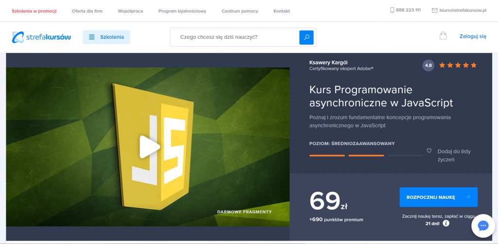 Strefa Kursów JavaScript programowanie asynchroniczne
